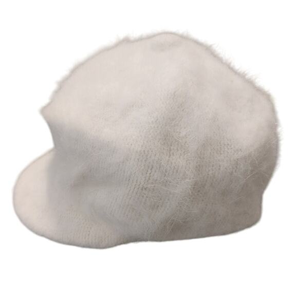 Womens Holiday Winter Hat Trim Angora Nylon Blend White OSFA main image 7